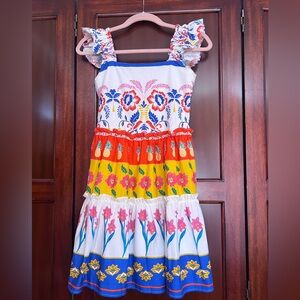 Sugarlips Multicolor Floral Tiered Mini Dress